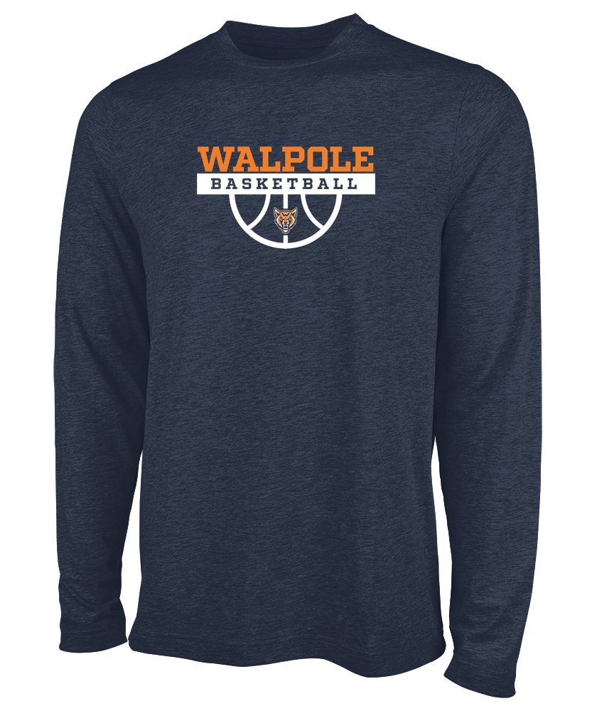 Walpole Youth Basketball - Mens Comfort-Core Long Sleeve Crew (3330)