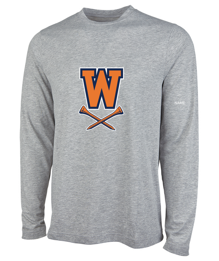 Walpole HS Golf - MEN'S COMFORT-CORE LONG-SLEEVE CREW - 3330