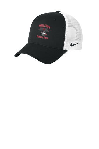 Gorra de camionero de malla Nike con cierre trasero Wellesley Track and Field