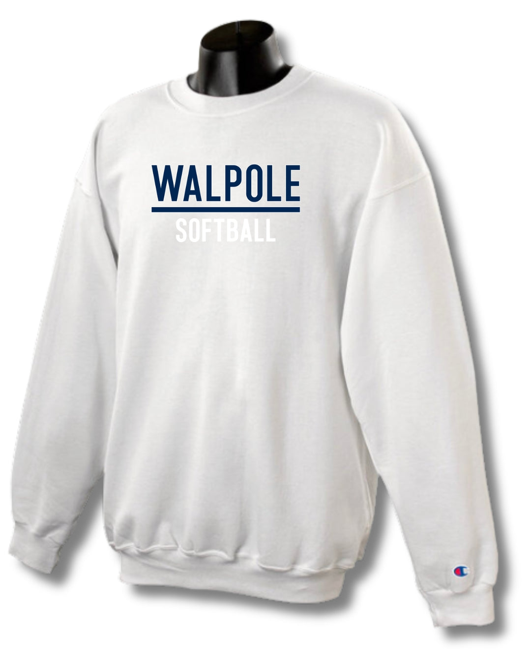 Sudadera con cuello redondo Powerblend® Champion® de Walpole Softball (S600)