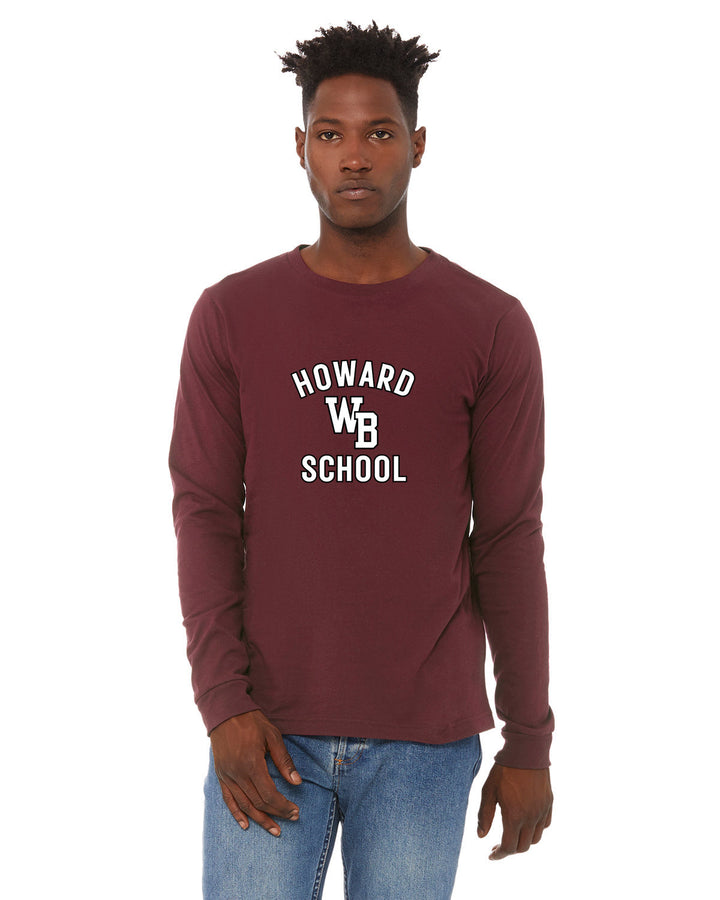 Howard School - West Bridgewater - Bella + Canvas Unisex Jersey Long-Sleeve T-Shirt (3501)