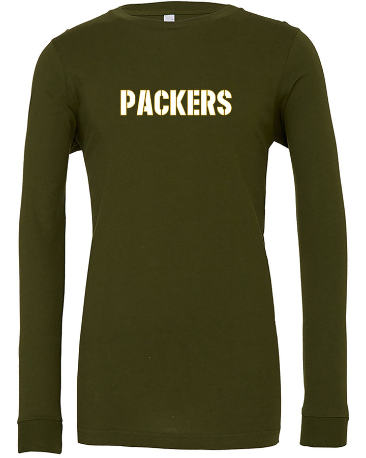 Flag Football Packers Bella + Canvas Unisex Jersey Long-Sleeve T-Shirt (3501)