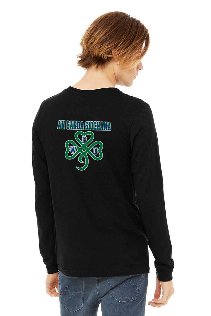 Walpole PD St. Patrick's Day 2024 LC Badge - Bella + Canvas Unisex CVC Jersey Long-Sleeve T-Shirt - 3501CVC