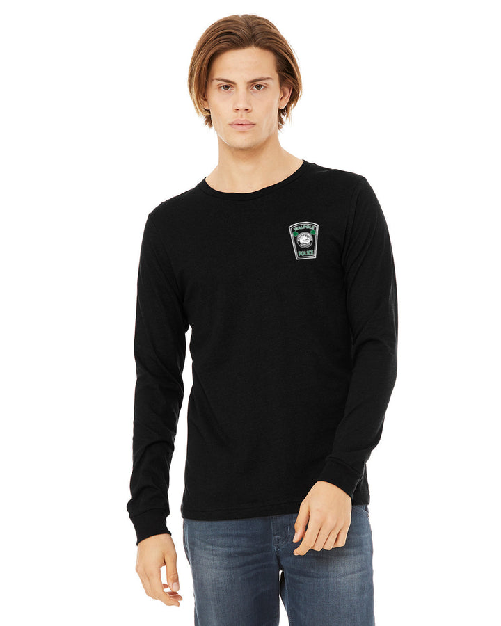 Walpole PD St. Patrick's Day 2024 LC Badge - Bella + Canvas Unisex CVC Jersey Long-Sleeve T-Shirt - 3501CVC