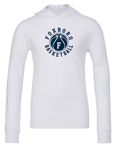 Sudadera unisex de manga larga con capucha Bella + Canvas de Foxboro Youth Basketball (3512)