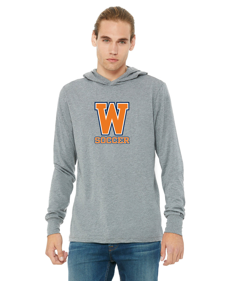 Sudadera con capucha unisex de manga larga para adultos de Walpole Boys Soccer (3512)