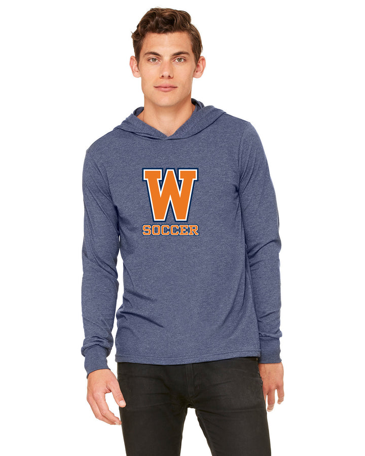 Sudadera con capucha unisex de manga larga para adultos de Walpole Boys Soccer (3512)