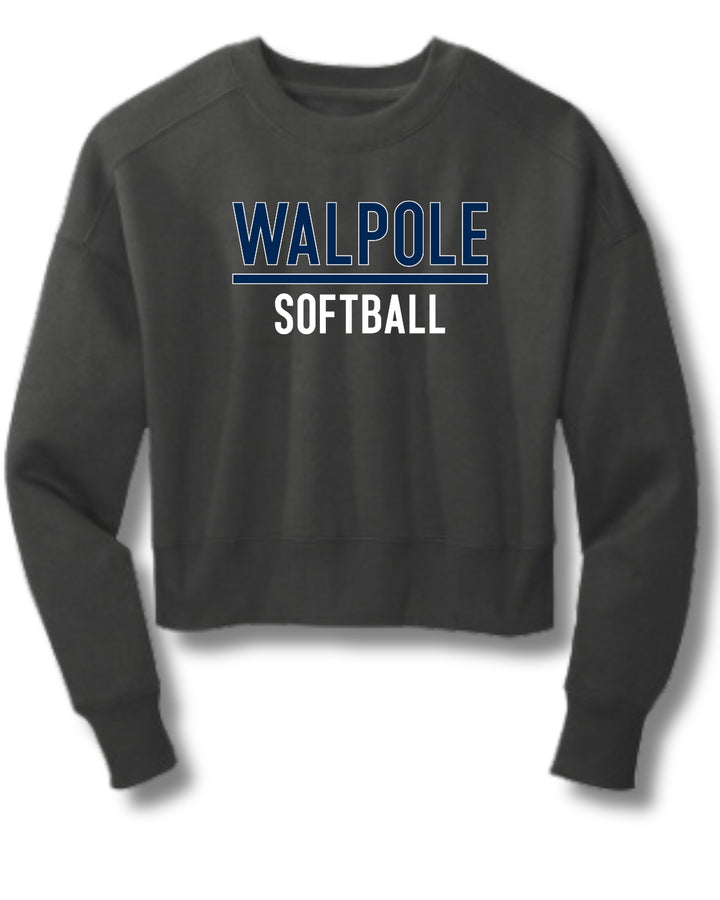 Walpole Softball Women’s Perfect Weight® Fleece Cropped Crew (DT1105)