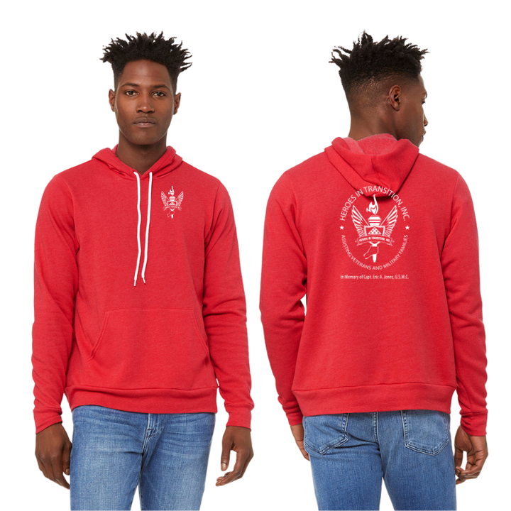 Heroes in Transition - Bella & Canvas Unisex Sponge Fleece Pullover Hoodie (3719)