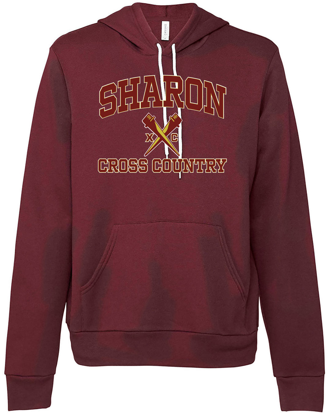 Sudadera con capucha unisex de polar con esponja de Sharon Cross Country (3719) 