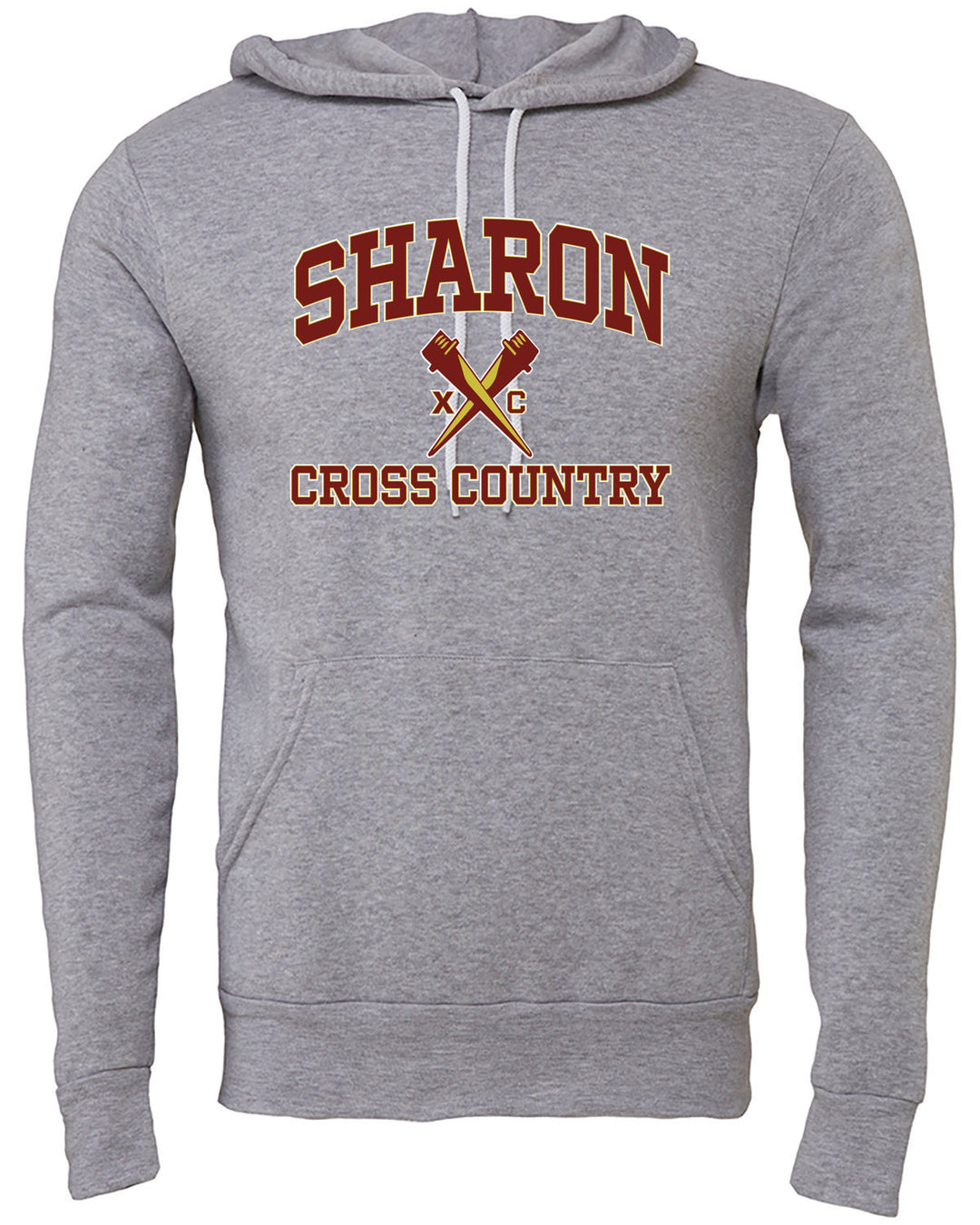 Sudadera con capucha unisex de polar con esponja de Sharon Cross Country (3719) 