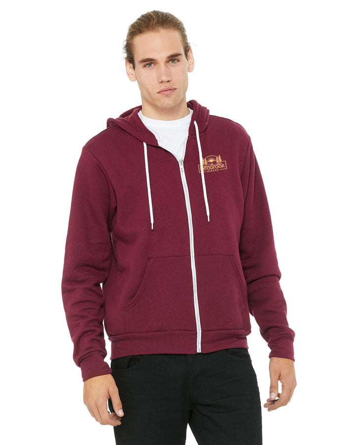 Sudadera unisex con capucha y cremallera completa de polar esponja Redbrook Hikers (3739)