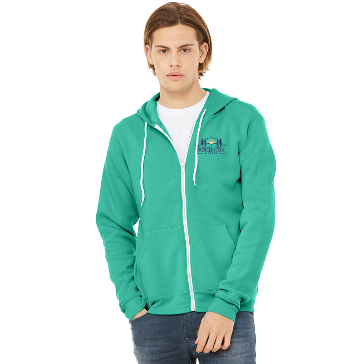 Sudadera unisex con capucha y cremallera completa de polar esponja Redbrook Hikers (3739)