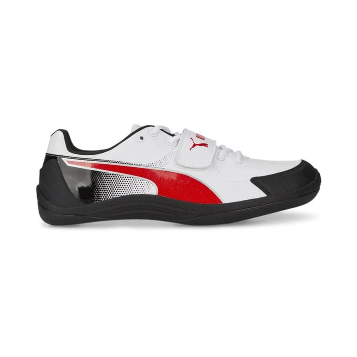 Puma Unisex EvoSpeed Throw 10 Spike- White/Black/Red (37700602)