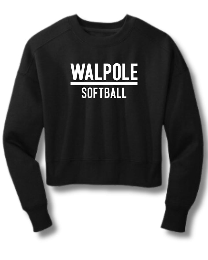 Walpole Softball Women’s Perfect Weight® Fleece Cropped Crew (DT1105)