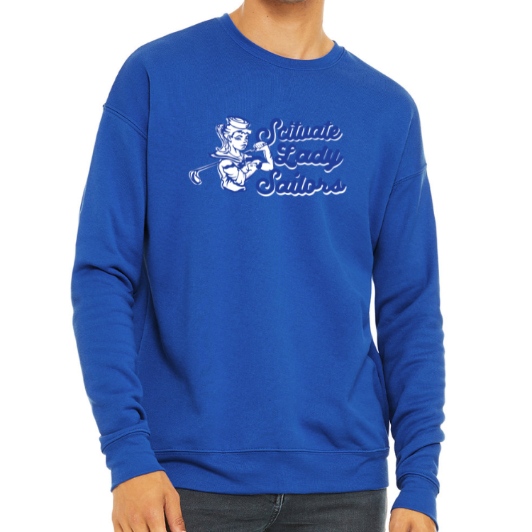 Sudadera unisex de polar con hombros caídos para atletismo King Philip (3945)