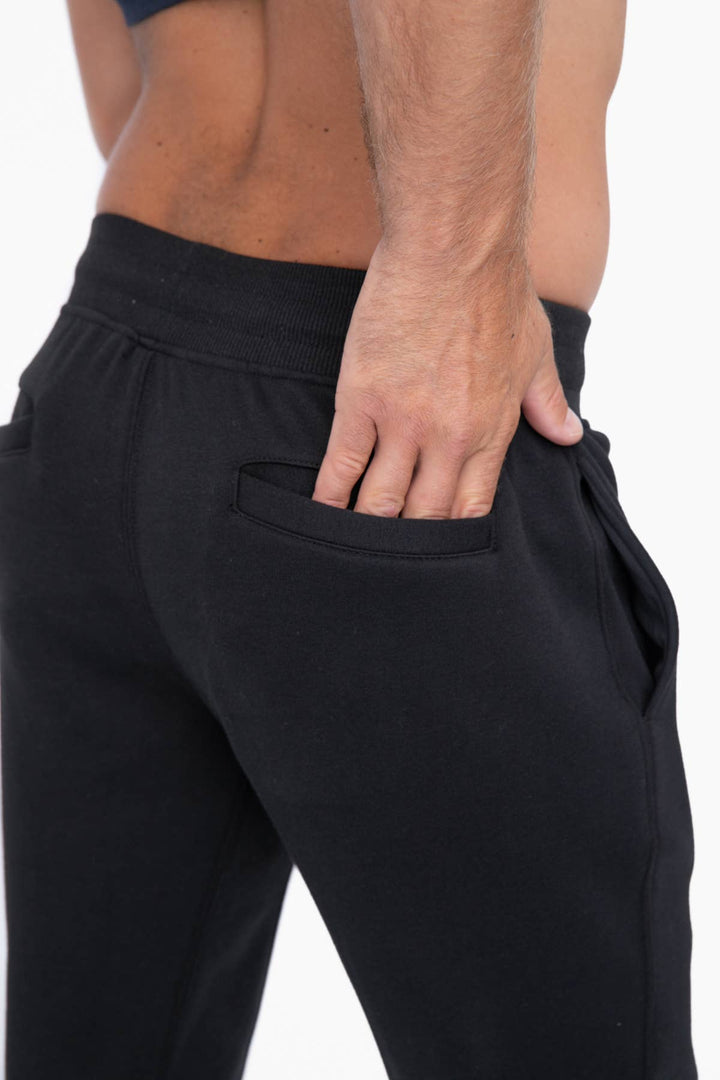 Mono B - Athletic Pants with Zipper Ankles / Black MEN