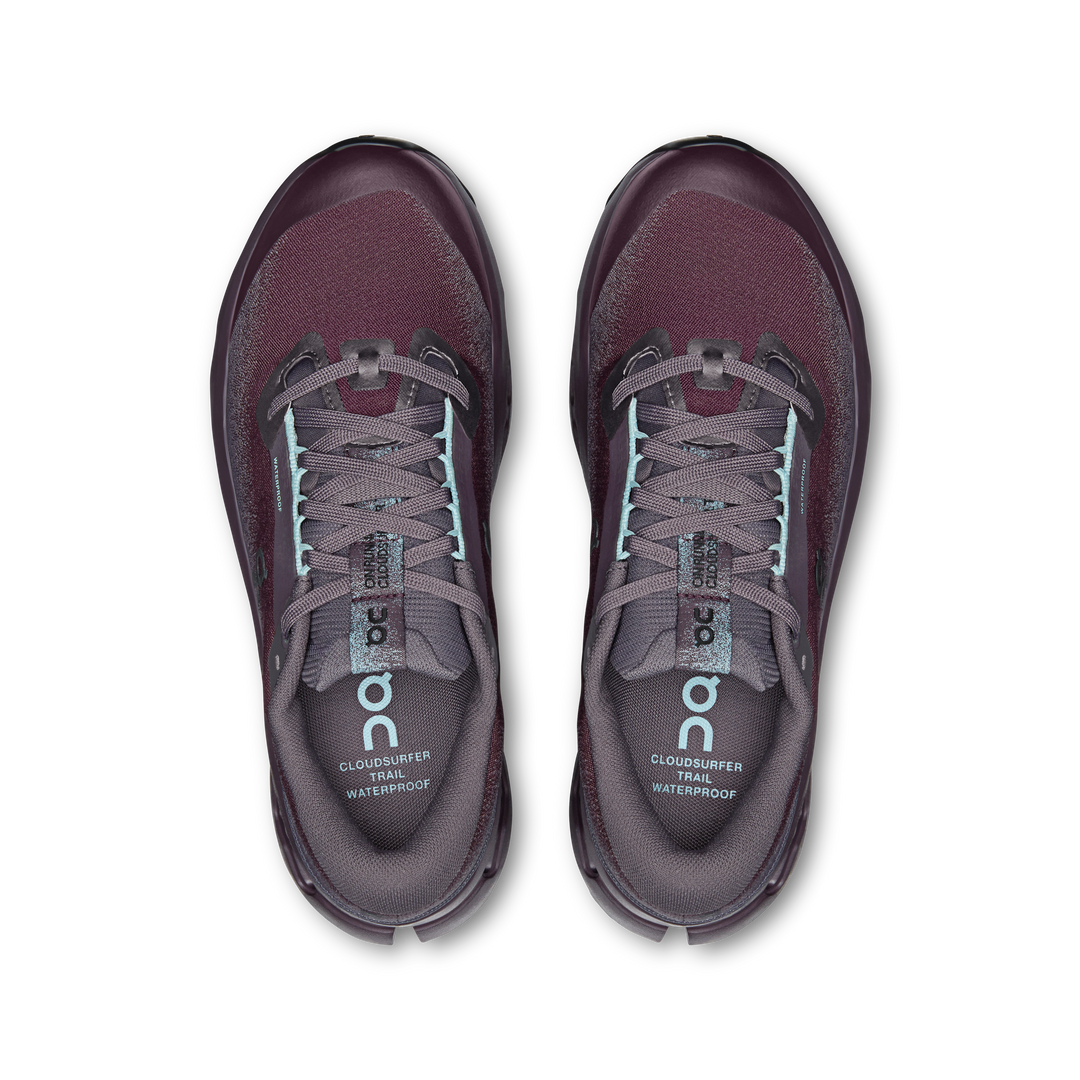 ON Women's Cloudsurfer Trail 2 WP - Urchin Pebble