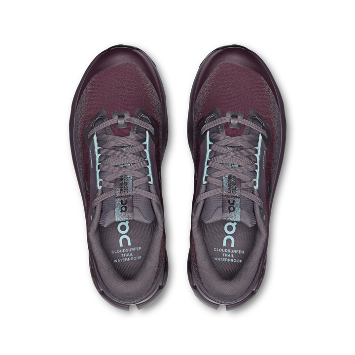 ON Women's Cloudsurfer Trail 2 WP - Urchin Pebble