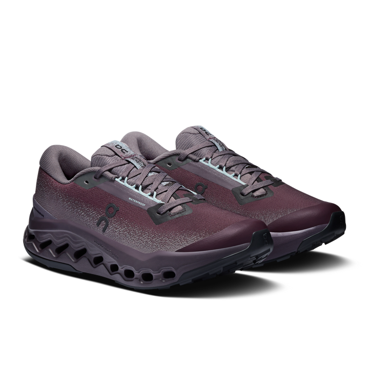 ON Women's Cloudsurfer Trail 2 WP - Urchin Pebble