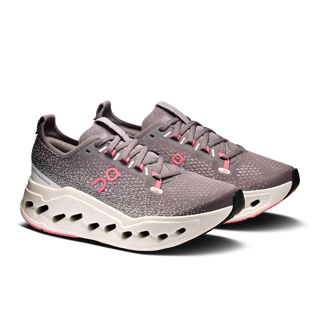 ON Women's Cloudsurfer Max - Pebble Oyster