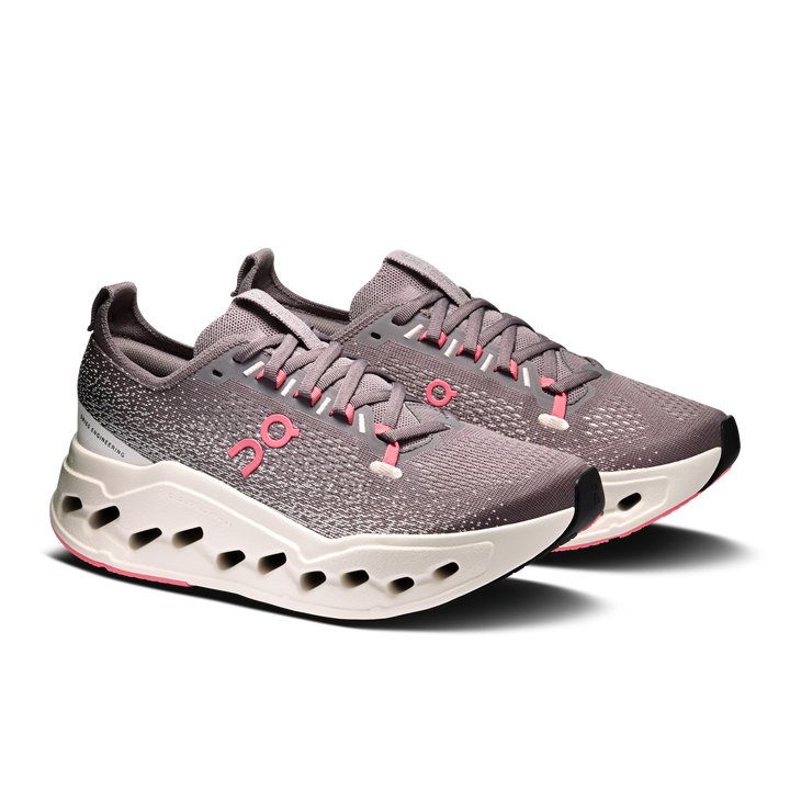 ON Women's Cloudsurfer Max - Pebble Oyster