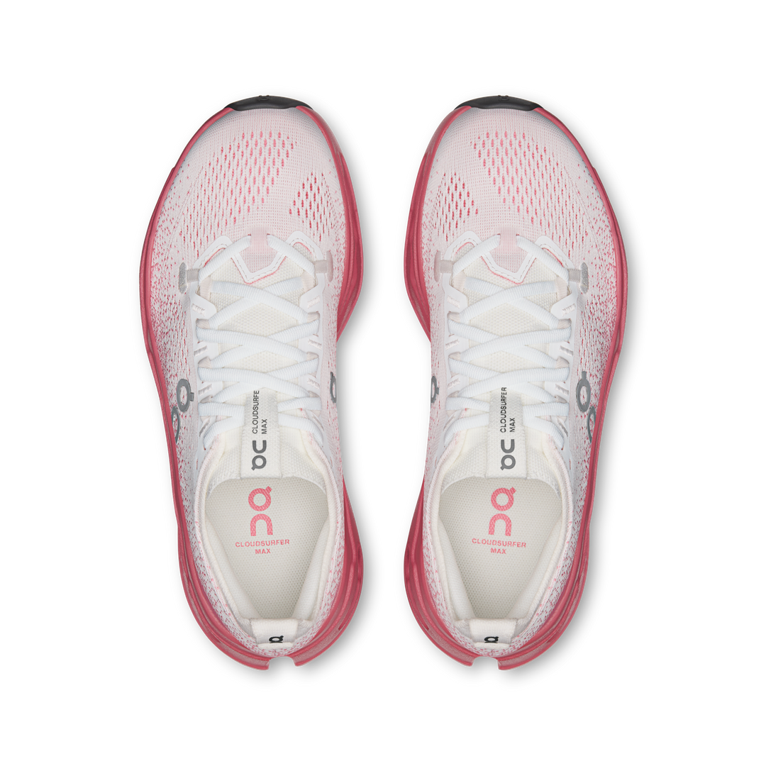 ON Women's Cloudsurfer Max - White Camellia