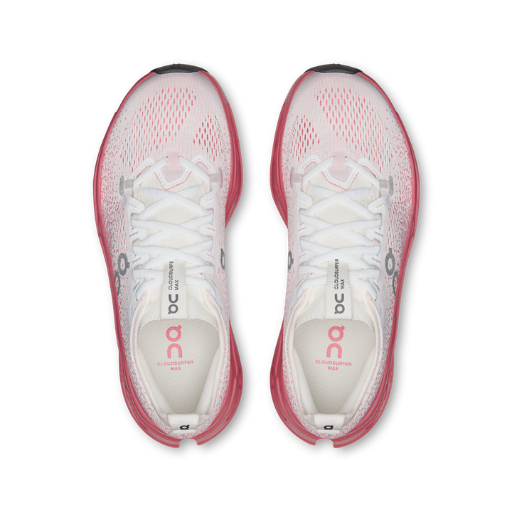 ON Women's Cloudsurfer Max - White Camellia