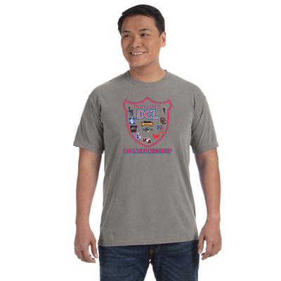 Campeonato de pista y campo de la Liga de dos condados: camiseta unisex de peso pesado para adultos (C1717)