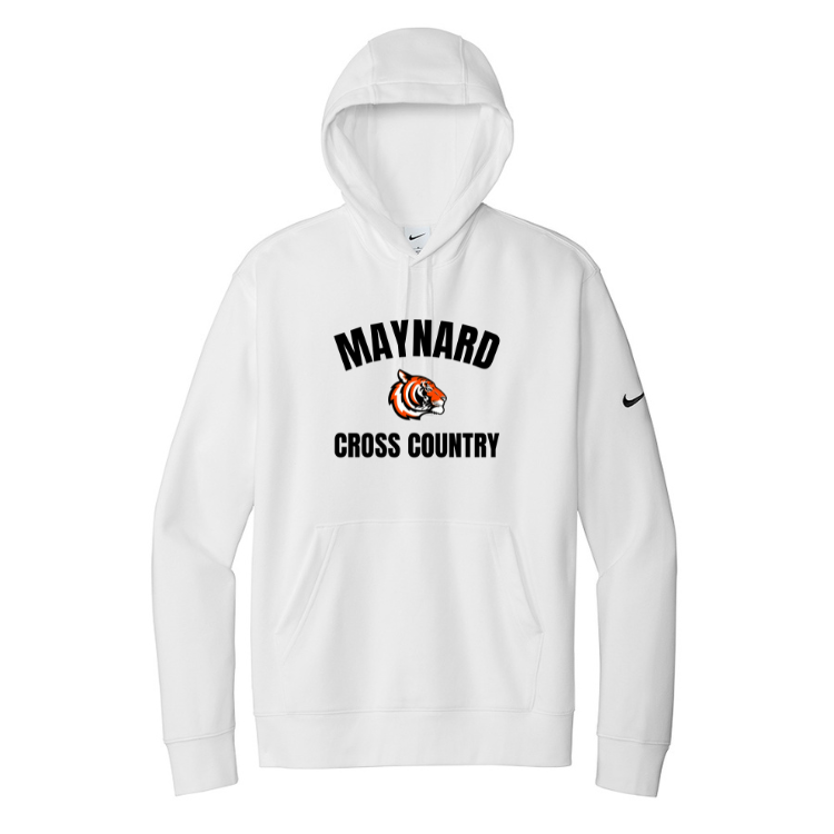 Sudadera con capucha y mangas de vellón con logo Nike Club de Maynard Cross Country (NKDR1499)