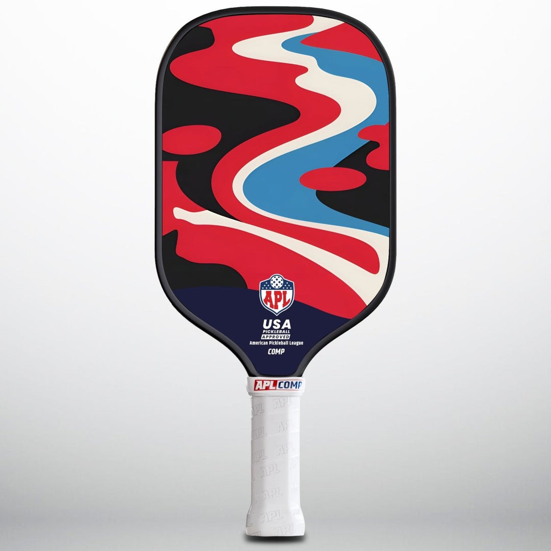 APL - Curved Patterns Pickleball Paddle | 16mm Carbon Fiber | Best Pickleball Paddles | American Pickleball League