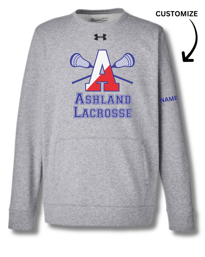Ashland Youth Lacrosse Under Armour Men's Hustle Fleece Crewneck Sweatshirt (1302159)