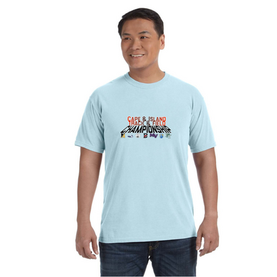 Campeonato de atletismo de Cape &amp; Islands: camiseta unisex de peso pesado para adultos (C1717)