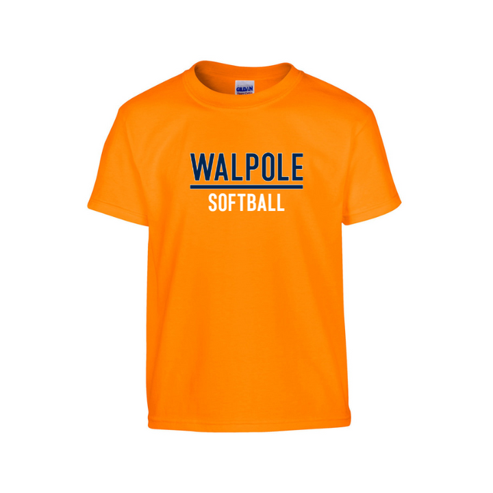 Camiseta de algodón juvenil de Walpole Softball (G500B)