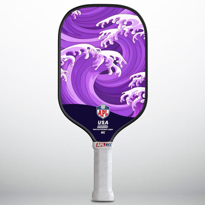 APL - Ocean Waves Pickleball Paddle | 16mm Carbon Fiber | Best Pickleball Paddles | American Pickleball League