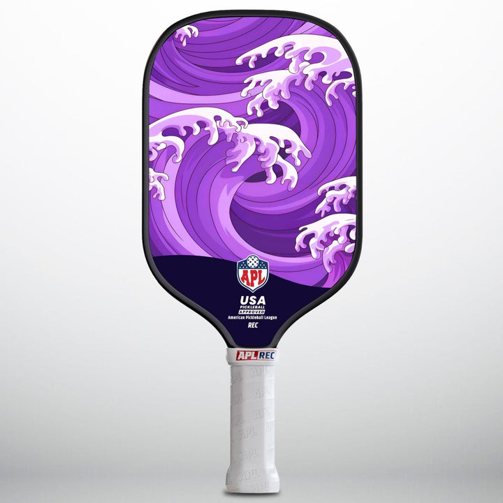 APL - Ocean Waves Pickleball Paddle | 16mm Carbon Fiber | Best Pickleball Paddles | American Pickleball League