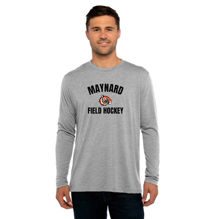 Maynard Field Hockey Next Level Apparel Men's Triblend Long-Sleeve Crew (6071)