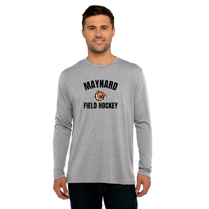 Maynard Field Hockey Next Level Apparel Men's Triblend Long-Sleeve Crew (6071)