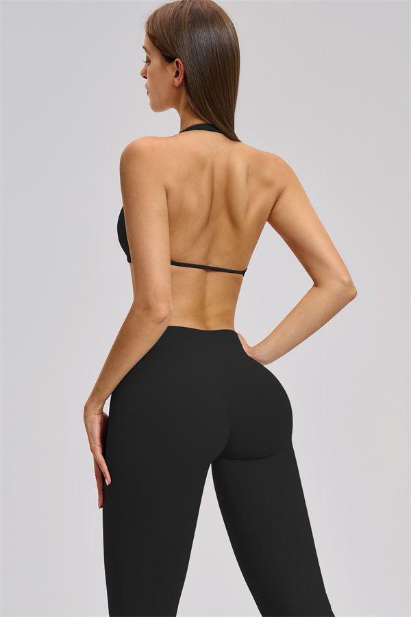 The Zestful Sports Bra Flared Leggings 2-Piece Set