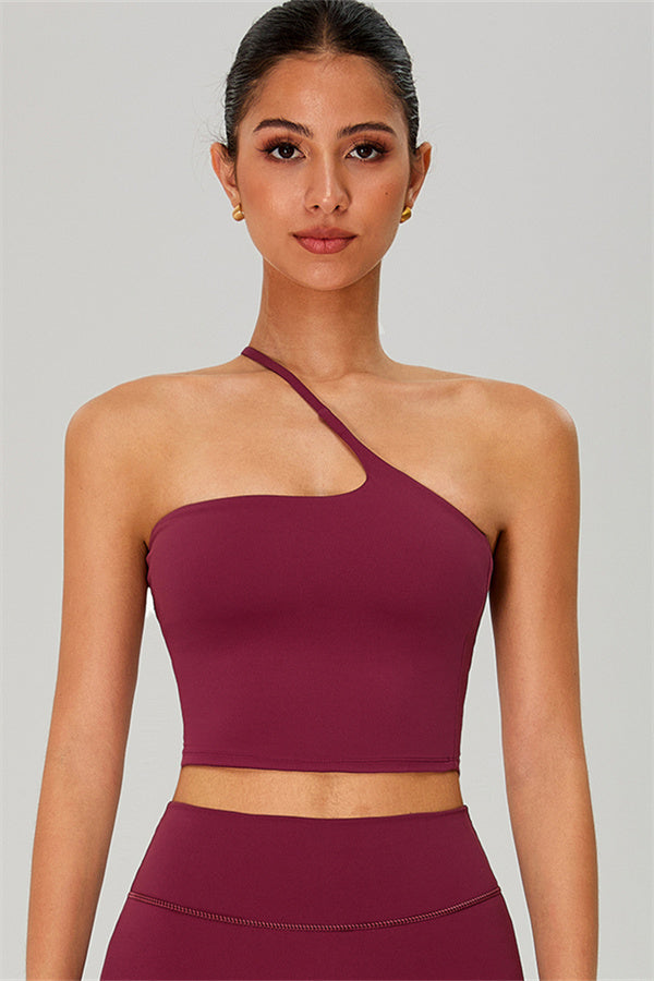 The Jewel One-Shoulder Crop Top