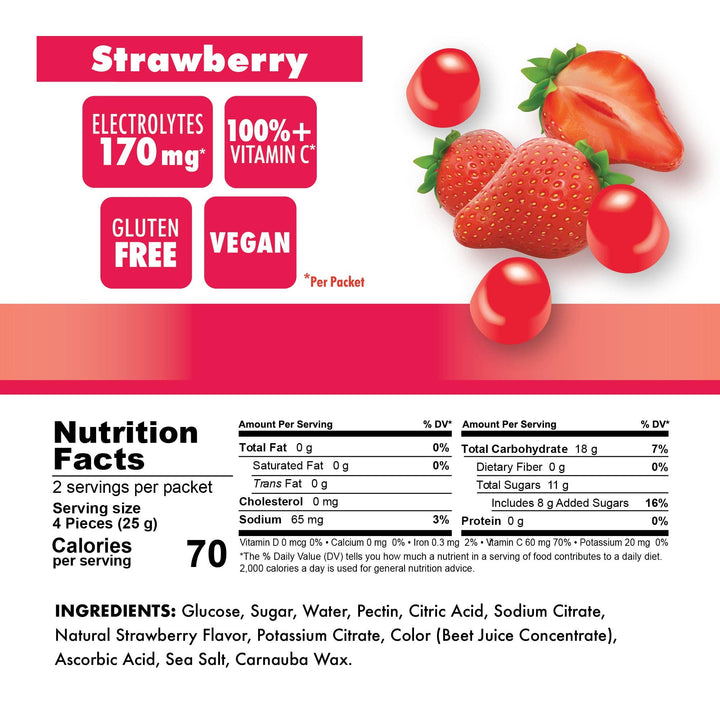 SaltStick - Bonk Breaker Strawberry Energy Chews
