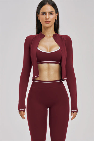 The Unbound Jacket Sports Bra Leggings 3-Piece Set