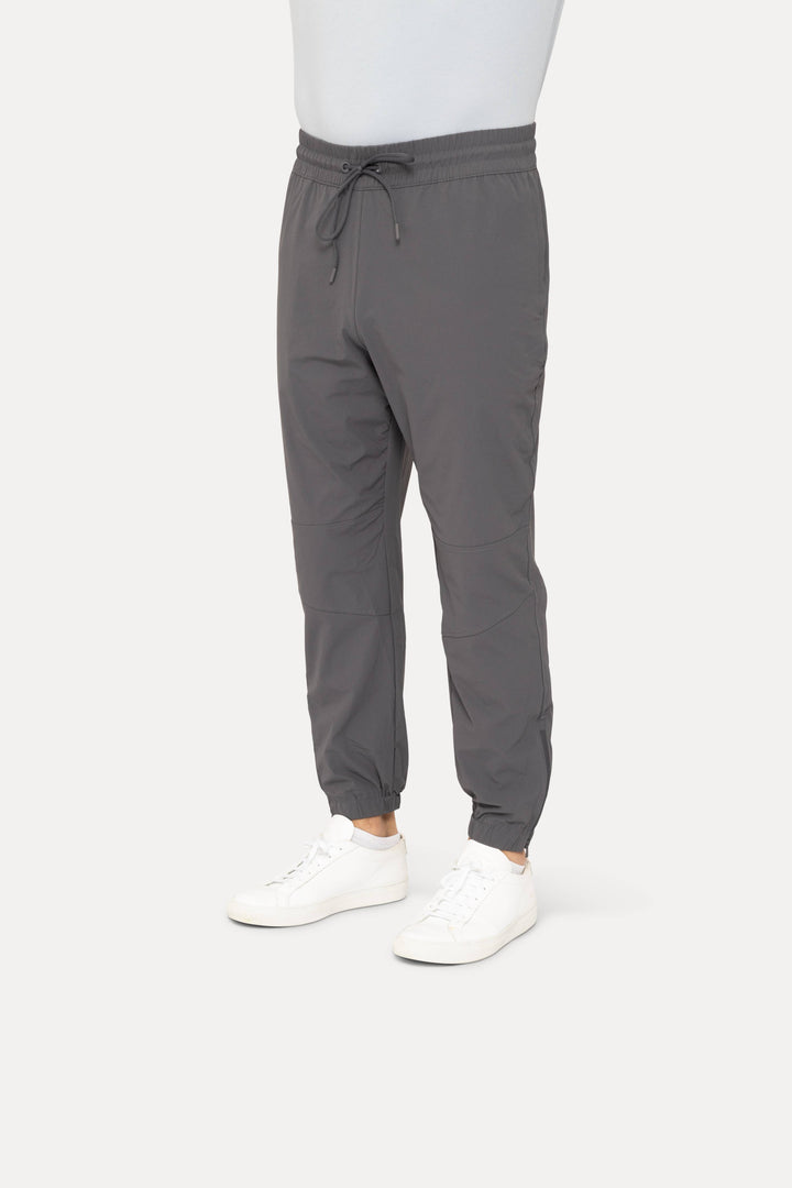 Mono B - Side Zip Ankle Joggers - Grey MEN