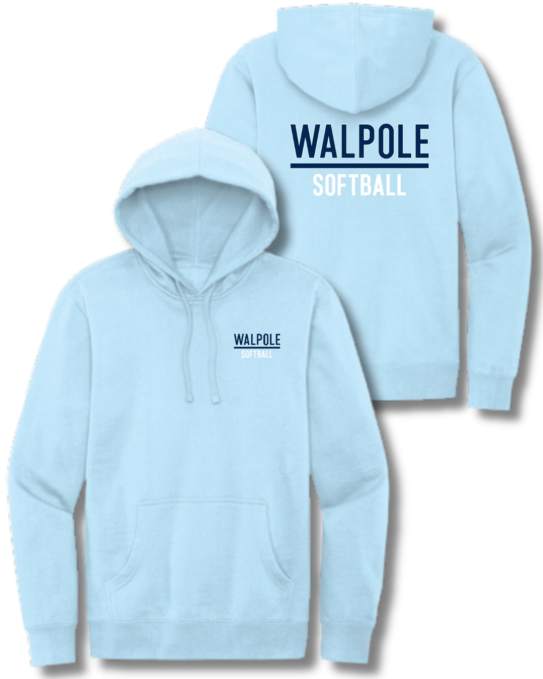 Walpole Softball Adult Fleece Hoodie (DT6100)