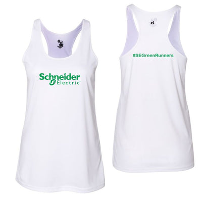 #SEGreenRunners - Camiseta sin mangas con espalda cruzada Badger B-Core para mujer (4166)