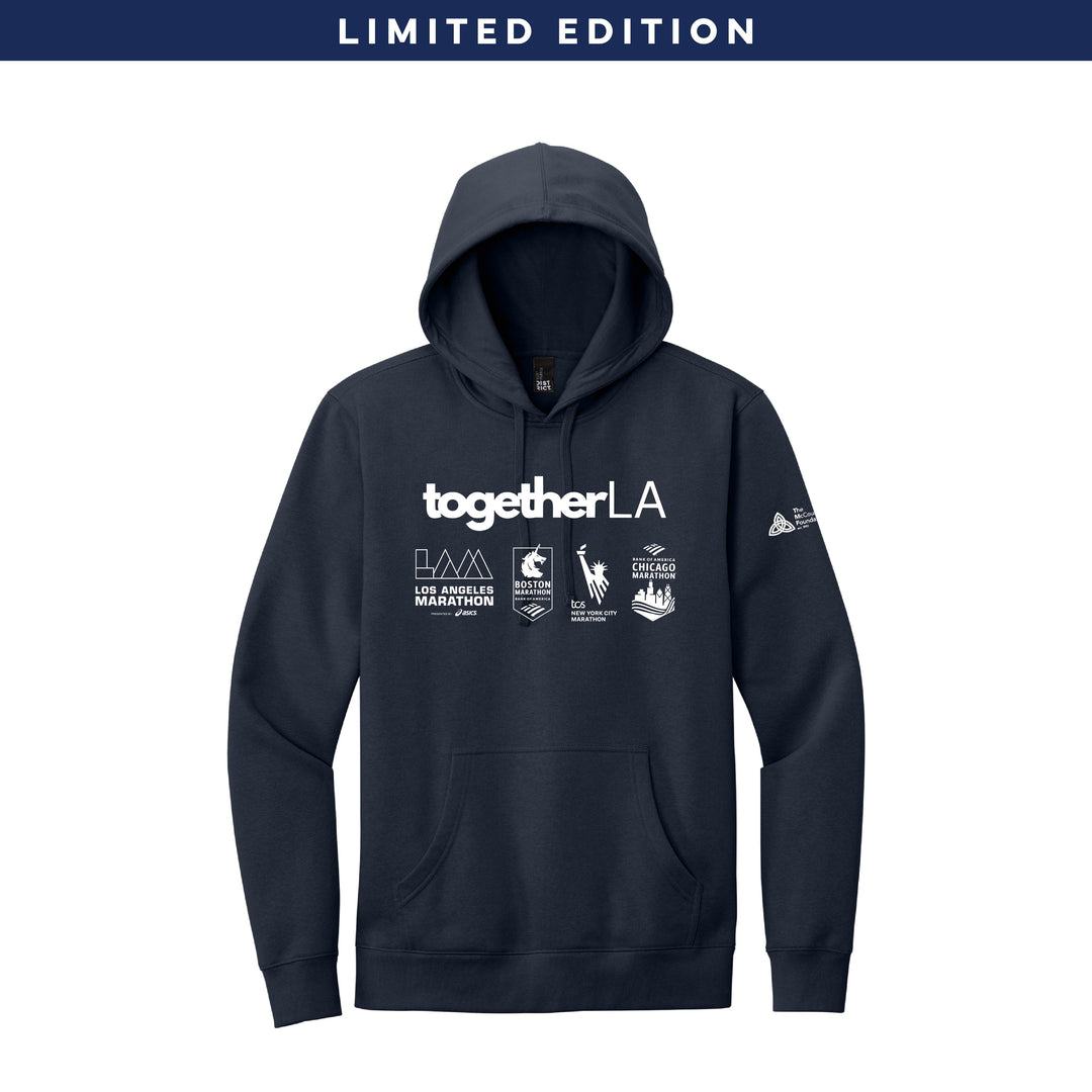 4 Marathons, 1 Cause: Limited Edition Wildfire Relief Hoodie -  Adult Unisex Fleece Hoodie