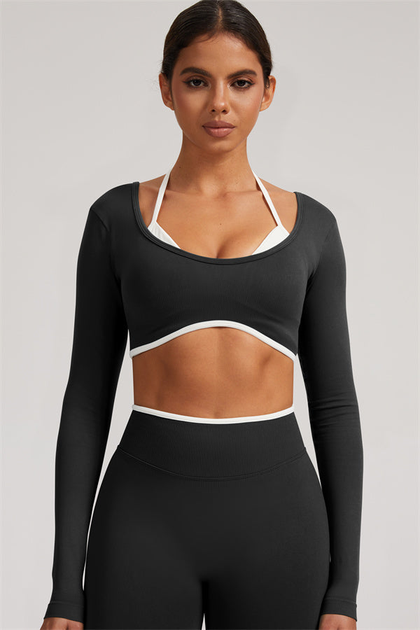 The Elevate New Long Sleeve Crop top