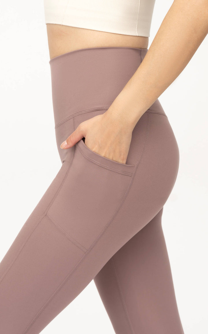 Leggings hasta el tobillo con bolsillos laterales y tiro alto Powerlux de 90 Degree by Reflex