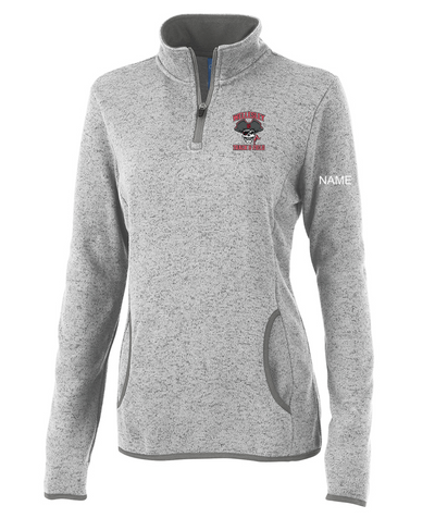 Wellesley Track and Field - SUDADERA DE POLAR JASPEADA PARA MUJER - 5312