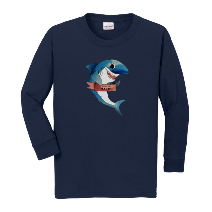 Mullen-Hall Elementary School - YOUTH Gildan Heavy Cotton Long Sleeve Tee (G540B)